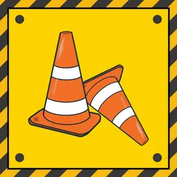 Two traffic cones