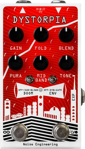 Future fuzz overdrive distortion pedal | Dystorpia by Noise Engineering