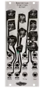 A parameterized digital drum synthesizer with its roots in the analog world in silver | Basimilus Iteritas Alter by Noise Engineering