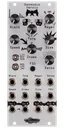 Stereo-in, stereo-out synthetic-tail generator reverb and DSP platform for Eurorack in silver | Desmodus Versio by Noise Engineering