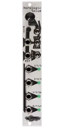 Clock generator/divider with four outputs for Eurorack in silver | Horologic Solum by Noise Engineering