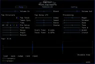 Imitor plugin for VST, AU, and AAX in blue. On the Tone page are main parameters that set the sound of the delay. Presets are also controlled here. | Noise Engineering