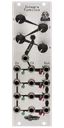 Dynamic rhythm modifying Eurorack module in silver | Integra Funkitus by Noise Engineering