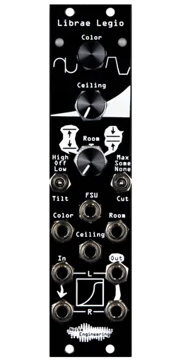 The dynamics processor of your dreams: stereo-in, stereo-out on a DSP/oscillator platform for Eurorack in black. | Librae Legio and the World of Legio by Noise Engineering