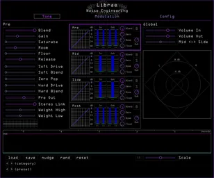 Noise Engineering Librae dynamics plugin Tone page