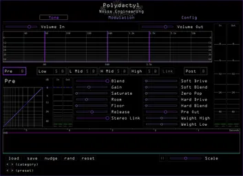 Noise Engineering Polydactyl multiband dynamics plugin Tone page