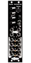 Pons Asinorum Eurorack module in black with buttons and knob at top and jacks at bottom | Noise Engineering