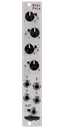 Four-input attenuverting CV mixer with four inputs and pots and one output in silver | Roti Pola by Noise Engineering