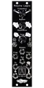 Roucha Legio Eurorack filter in black with three knobs on top, two switches in the middle, and eight jacks on bottom with white art | Noise Engineering