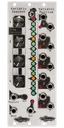 Variatic Sequent a minimal trigger sequencer with flexible expander for Eurorack with knobs and a column of LEDs on top and jacks on bottom with silver panel | Noise Engineering