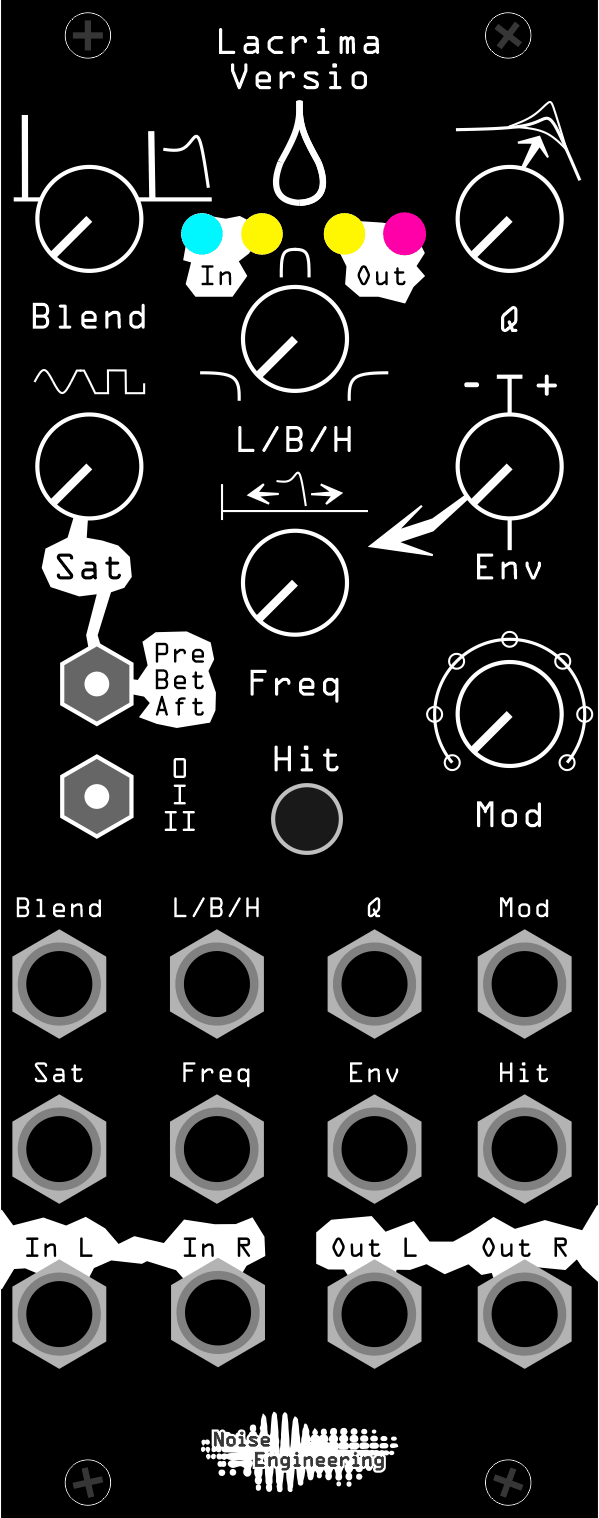 Lacrima Versio front panel