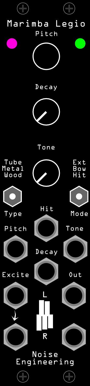 Marimba Legio front panel