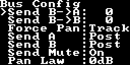 Xer Mixa's bus config screen
