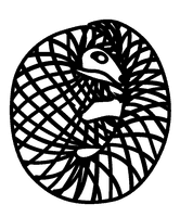 a stylized pangolin drawing