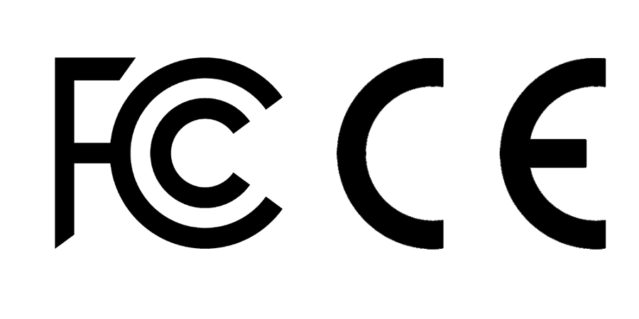 FCC and CE logos