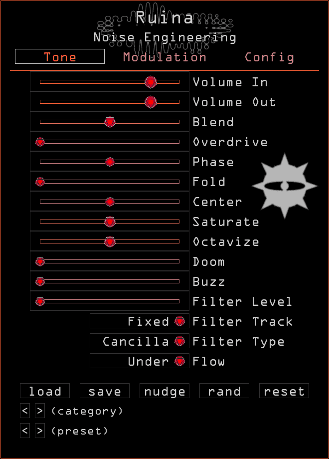 Ruina's interface