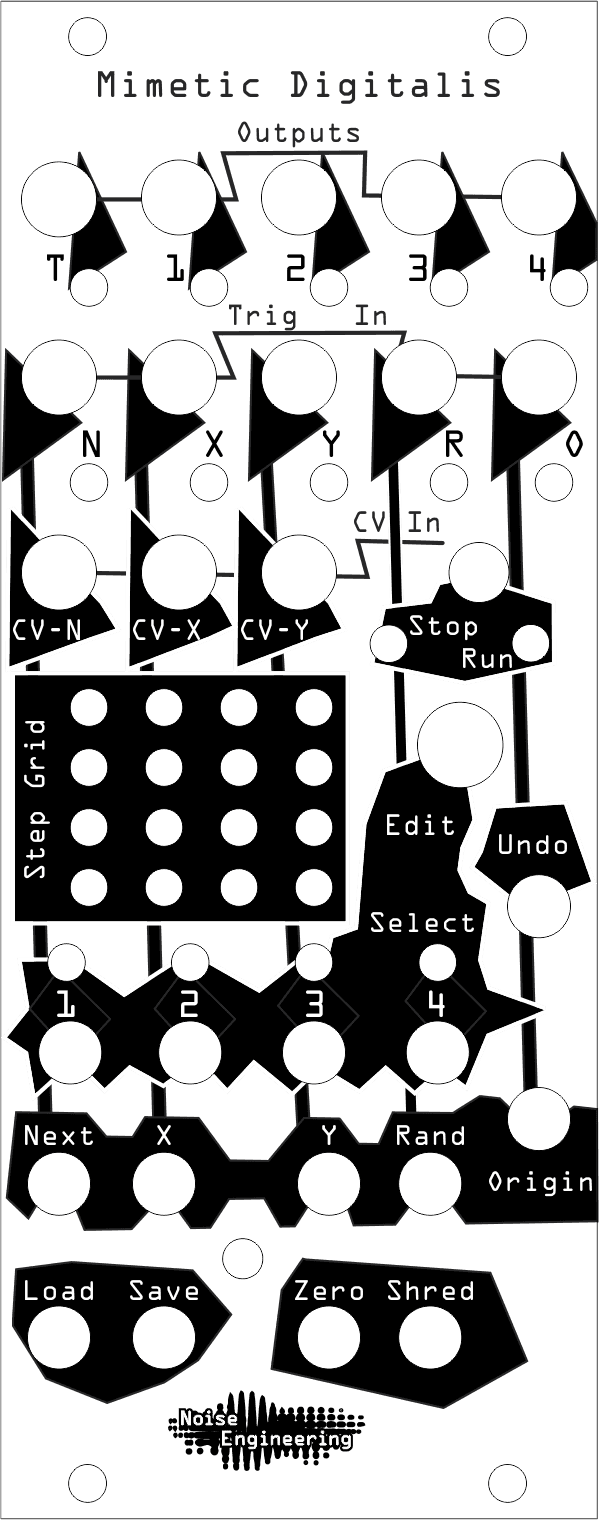 An illustration of Mimetic Digitalis's interface