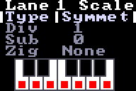 The scale editor with Type set to Symmetric