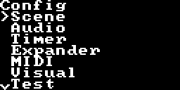 Xer Mixa's main config screen