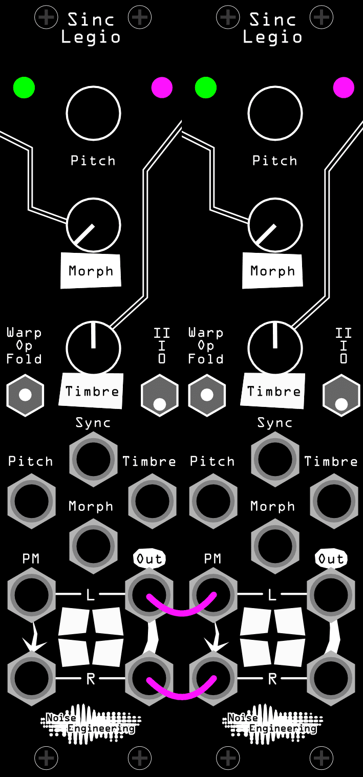 An illustration of Sinc's settings for this patch'