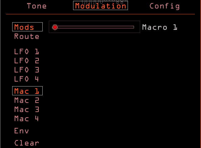 The Macro page