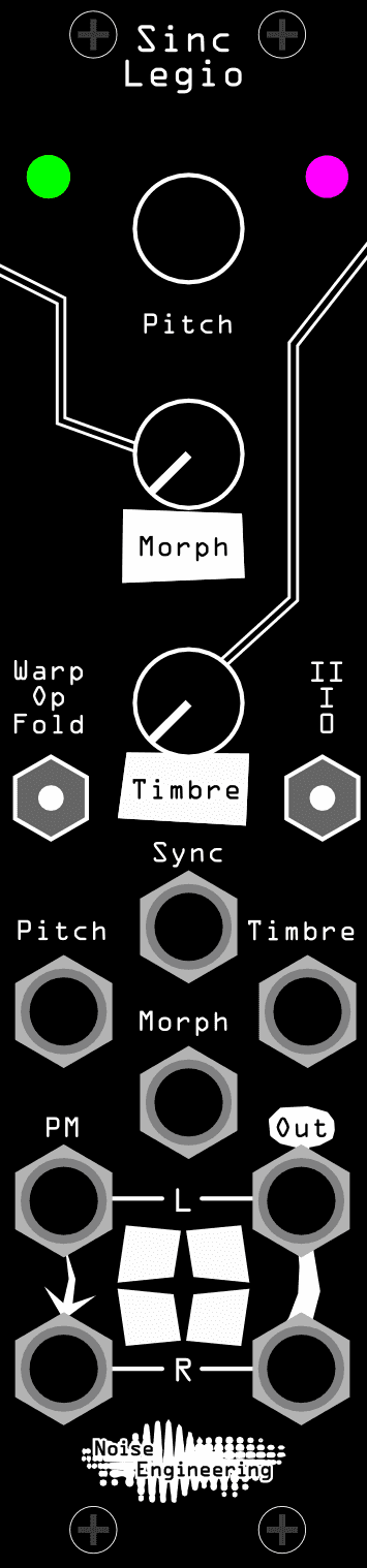 An illustration of Sinc Legio's interface