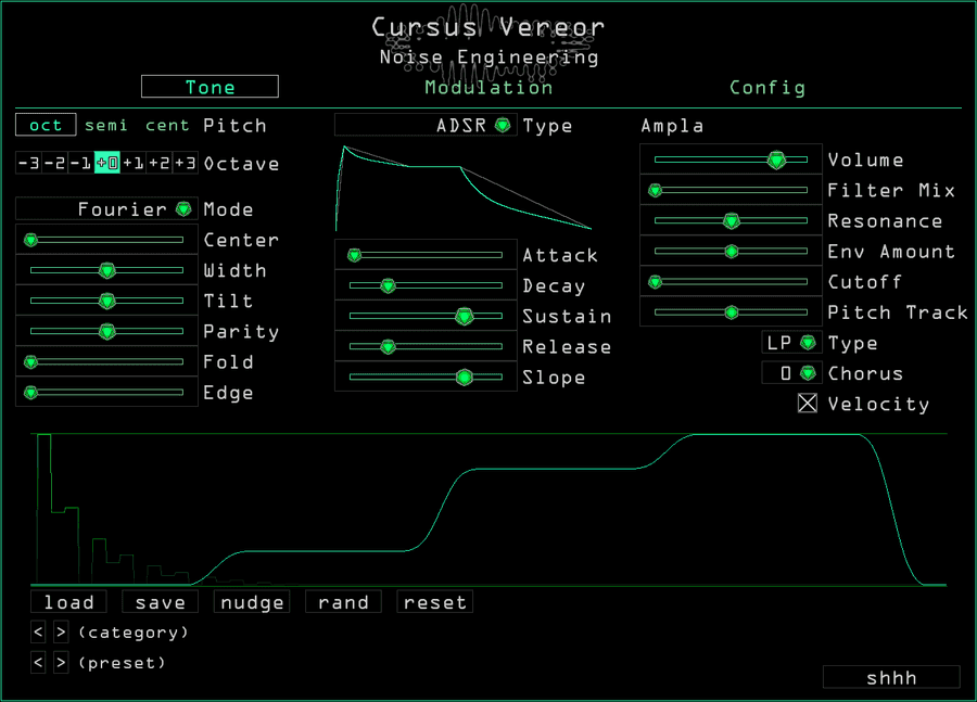Cursus Vereor's interface