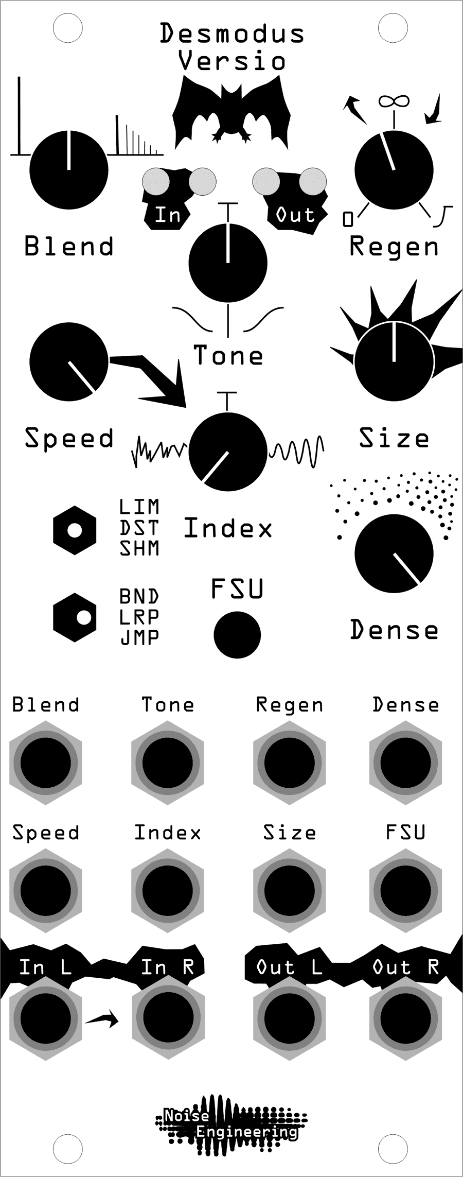 An illustration of Desmodus's settings for this patch'