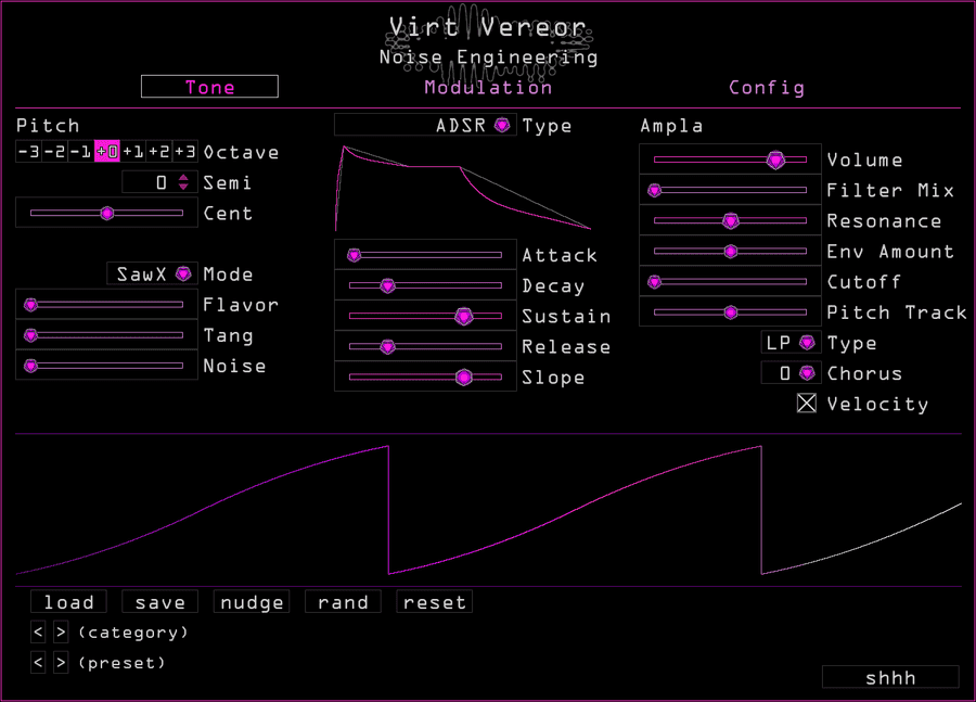 Virt Vereor's interface