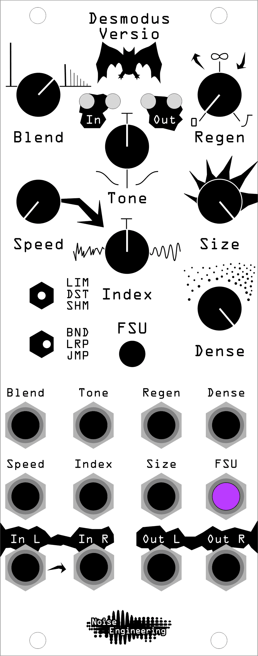 An illustration of Desmodus's settings for this patch'