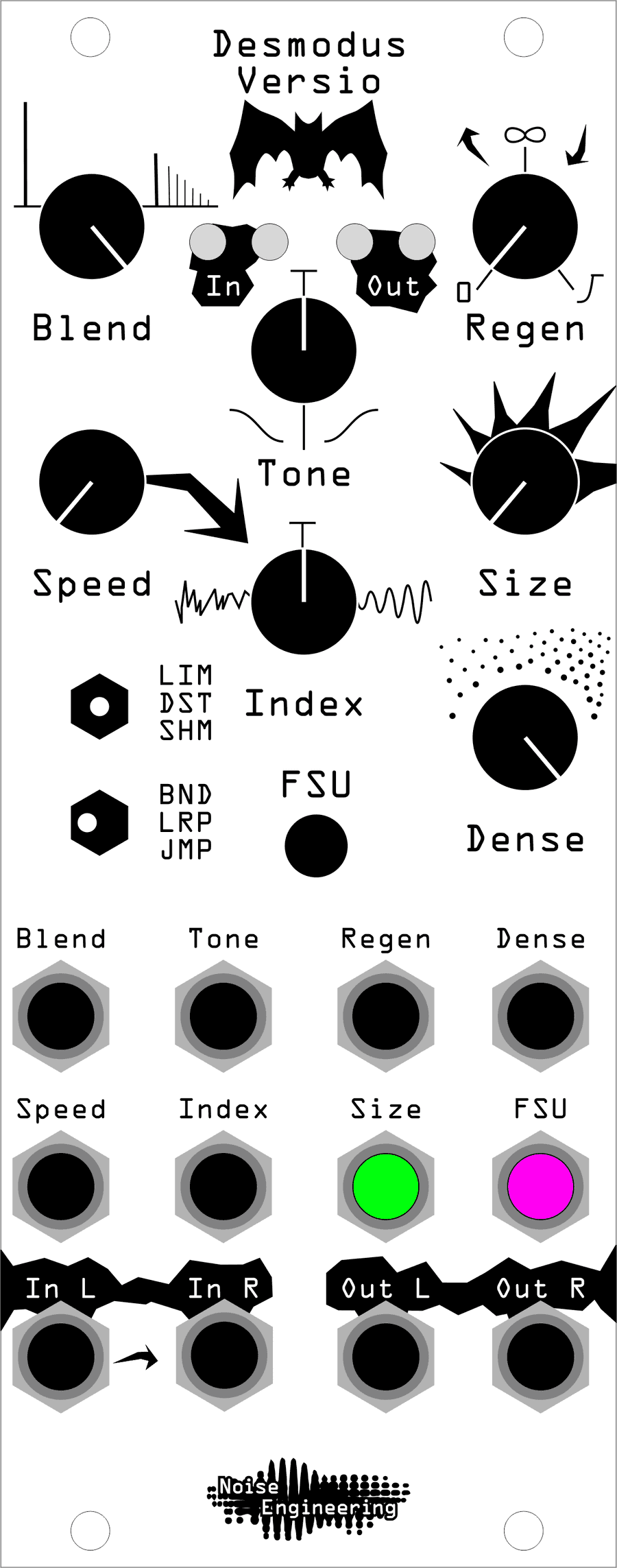 An illustration of Desmodus's settings for this patch'
