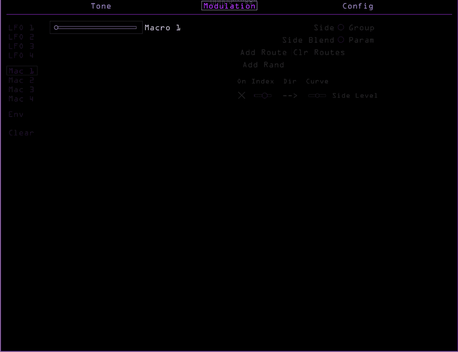 The Macro page
